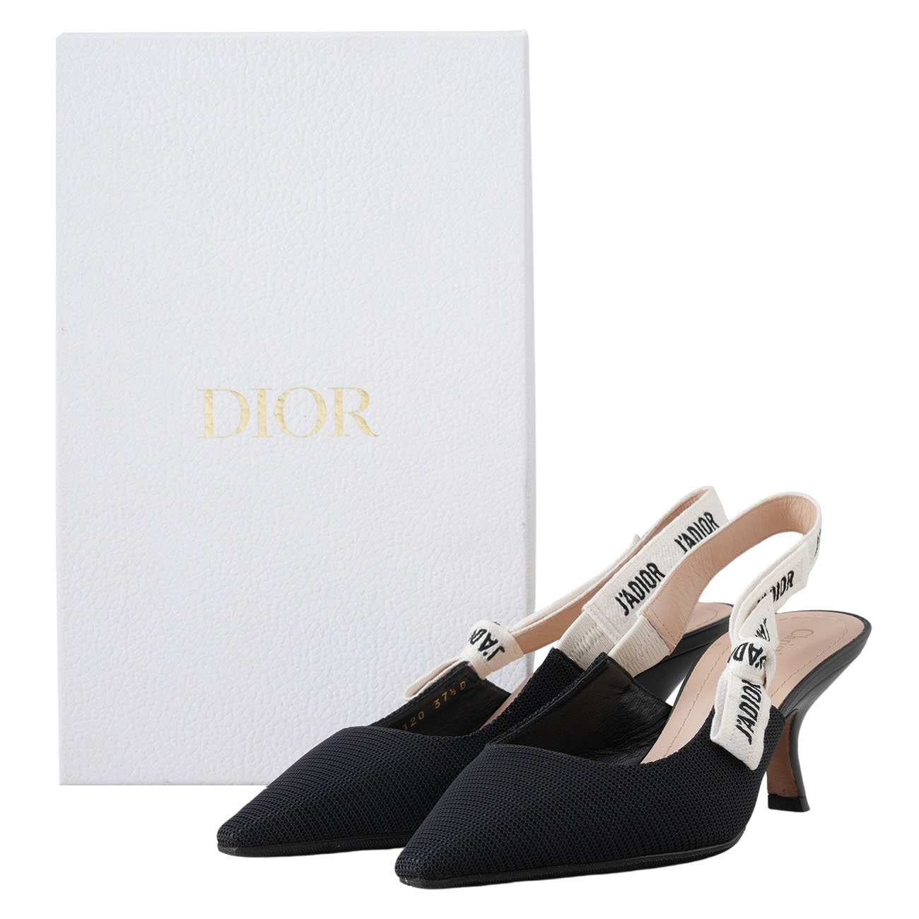 CHRISTIAN DIOR(USED)디올 자도르 슬링백 펌프스 #37.5